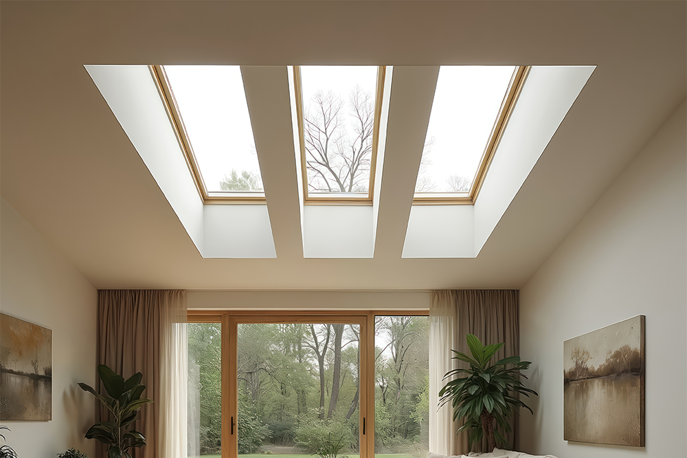 Flat Roof Skylight Installation